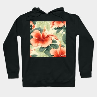 Hibiscus Flowers Pattern 5 Hoodie